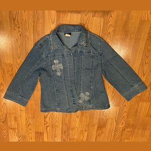 Bedazzled denim jacket